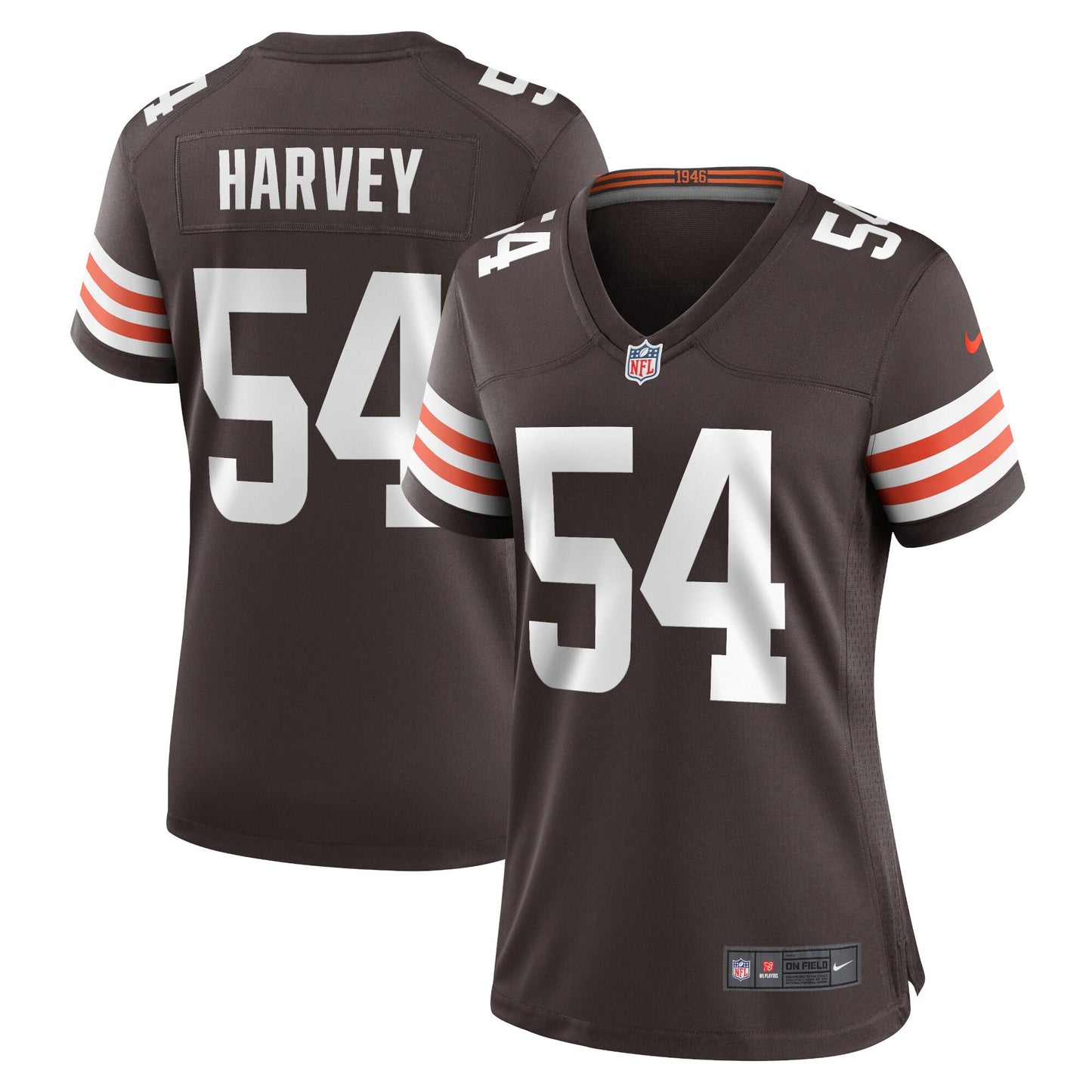 Willie Harvey Cleveland Browns Nike Women's Player Game Jersey - Brown